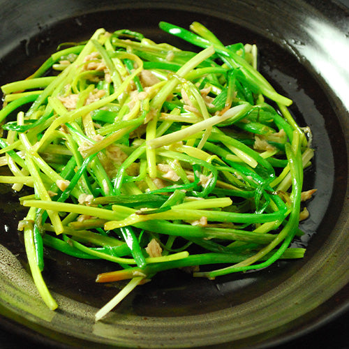 【店舗メニュー】島らっきょうの葉(炒め)