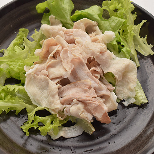 【店舗メニュー】きびまる豚冷しゃぶ三杯酢添え