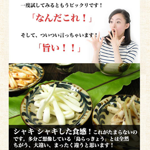 島らっきょう塩漬け 250g×3袋 お取り寄せ 芸能人 グルメ