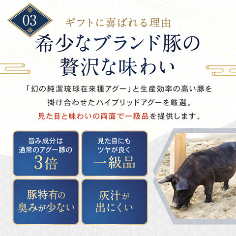 お歳暮 グルメ アグー豚 しゃぶしゃぶ 沖縄あぐー豚 豚肉 ギフト 【にふぇーでーびる/4～6人前/1400g】